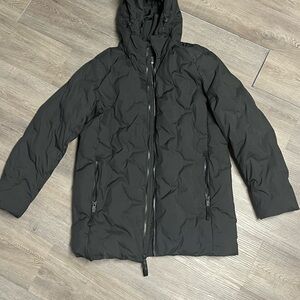 Storm Black Hooded Puffer Jacket